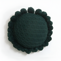 Chic Sunflower Pom-Pom Cushion — lifestyle shot
