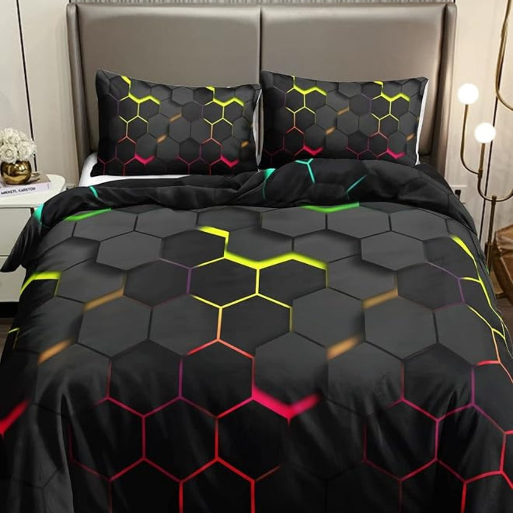 Prisma Hive | 3pcs Quilt Cover Set — main product photo
