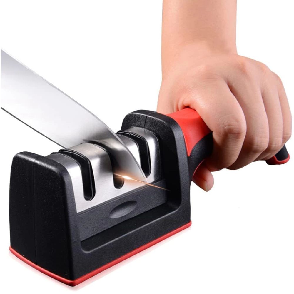 Comfort Grip Knife Sharpener — product in use