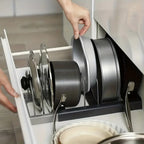 Expandable Pot and Pans Organiser Rack — product detail view