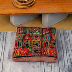 Moroccan Inspired Tie-Strap Cushion — alternate angle view
