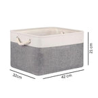 Folding Storage Basket — size and scale reference