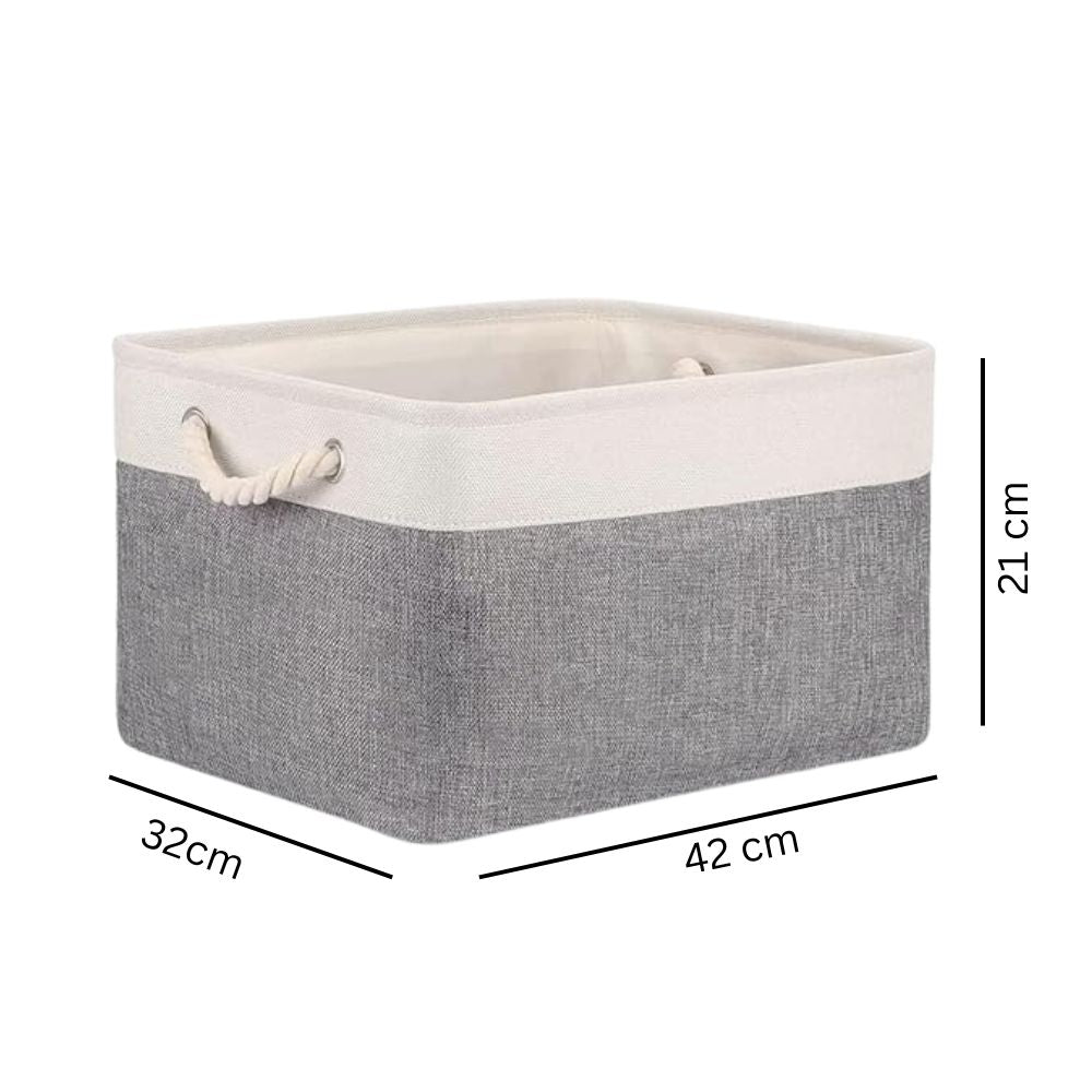 Folding Storage Basket — size and scale reference