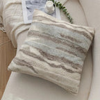 Marble Inspired Plush Cushion Cover — product in use