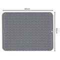 Quick Flow Silicone Kitchen Mat — material texture close-up