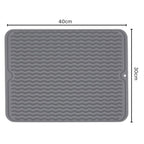 Quick Flow Silicone Kitchen Mat — material texture close-up