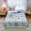 Bamboo Cotton Reversible Jacquard Throw — alternate angle view