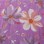 Purple Wildflower Cotton Bath Towel — product in use