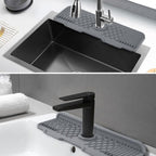 Aqua Slope Rubber Faucet Sink Mat — product in use