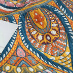 Golden Lotus Comfort Reversible Blanket — lifestyle shot
