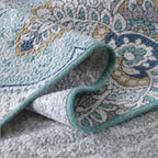 Paisley Aqua Teal Coverlet Set — additional view