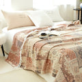 Mosaic Pattern Cotton Gauze Blanket — alternate angle view