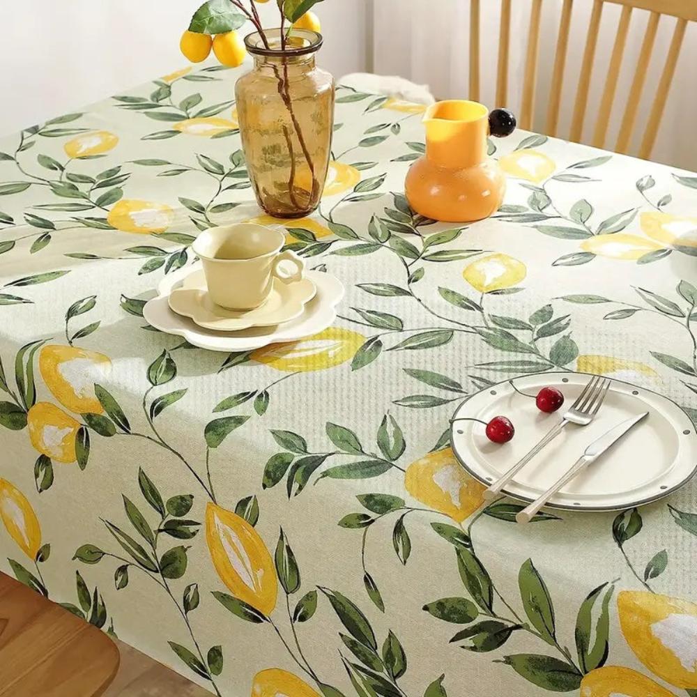 Lemon Leaf Tablecloth — product detail view