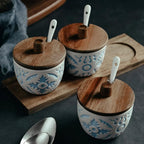Ceramic Spice Jars Set — product close-up