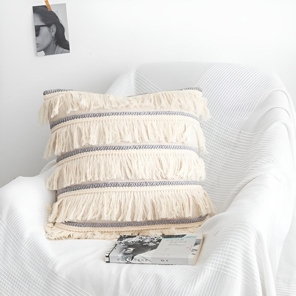 Bohemian Fringe Tassel Cushion Covers — additional view
