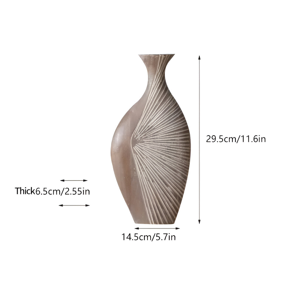 Sierra Grove Wooden Vase — additional view