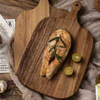 Artisan Wooden Serving Platter — product in use