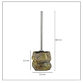 Retro Stone Ceramic Toilet Brush — alternate angle view