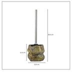 Retro Stone Ceramic Toilet Brush — alternate angle view