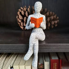 Woman Reading Shelf Decoration — lifestyle shot