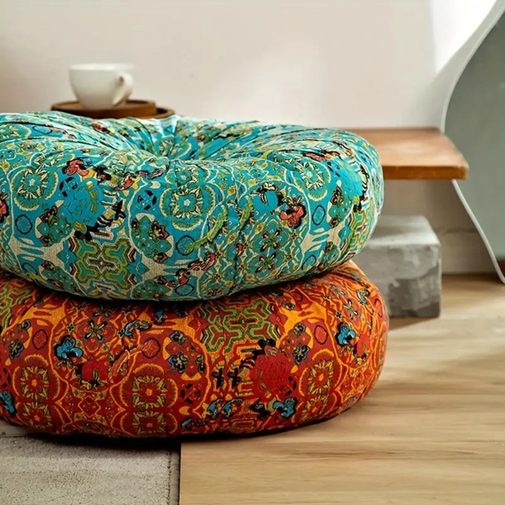 Moroccan-Inspired Plush Meditation Cushion — product close-up