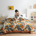 Sunrise Flora Cotton Blanket — main product photo