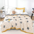 Poker Patterns Cotton Blanket — alternate angle view