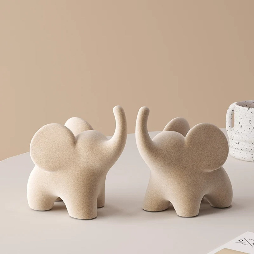 Eclectic Elephant Resin Figurines — product feature detail