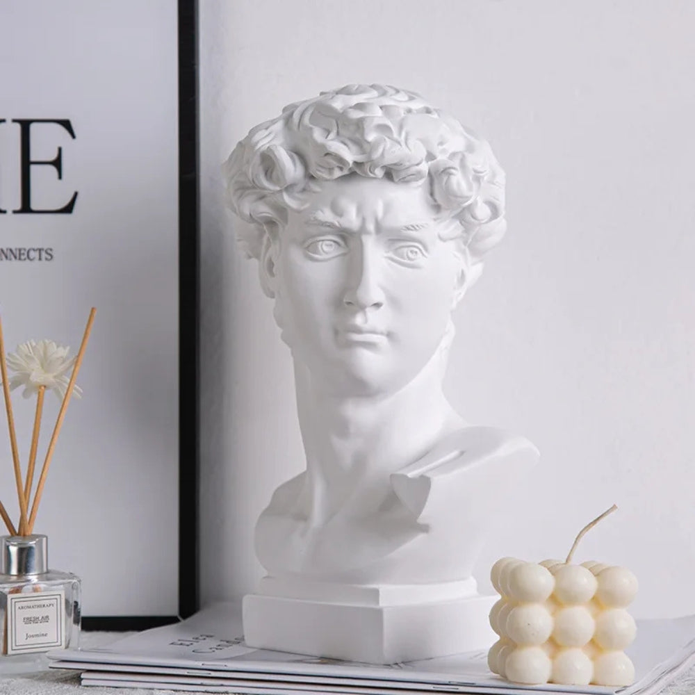 Renaissance-Inspired David Art Sculpture — alternate angle view