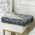 Wild Elegance Leopard Print Blanket — alternate angle view