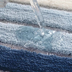 Lumiére Striped Absorbent Bath Mat — product in use