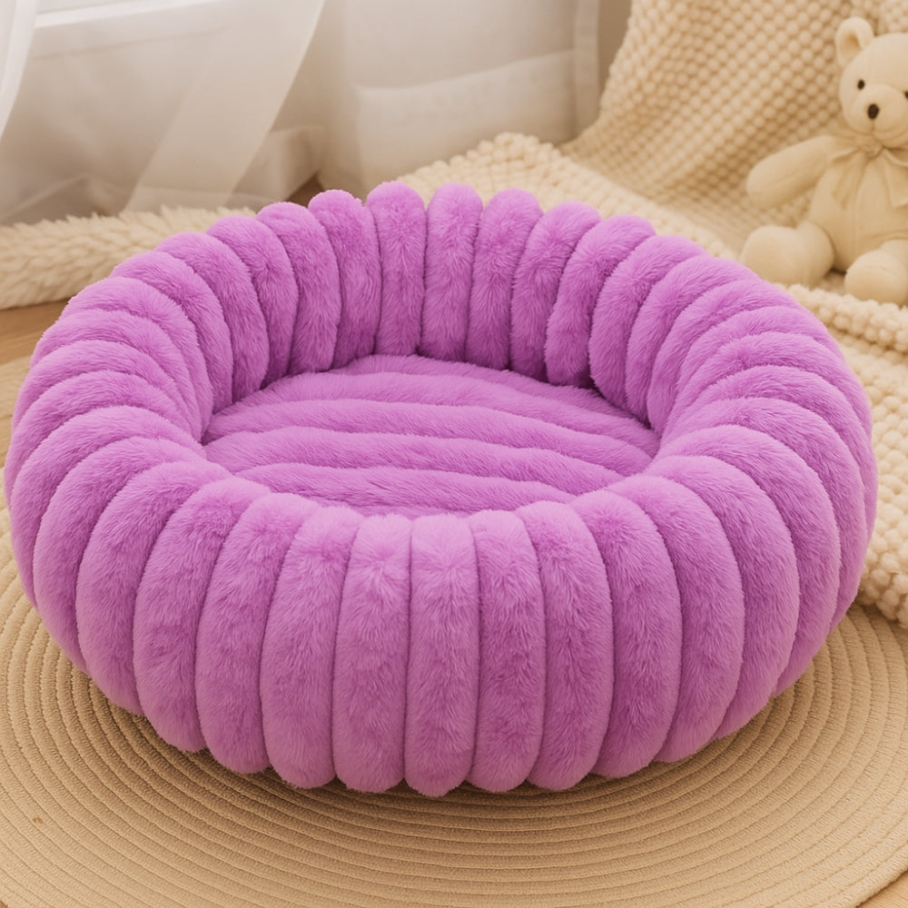 Purrfectly Plush Round Pet Bed — additional view