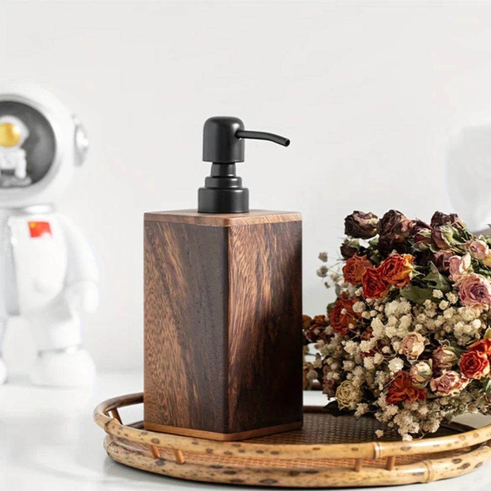 Walnut Aura Lotion & Soap Dispenser — main product photo