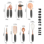 7-Piece Rose Gold Cooking Set — product detail view