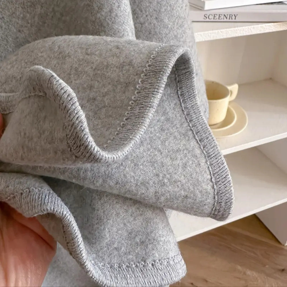 Luxurious Poncho Windproof Shawl Coat — product in use