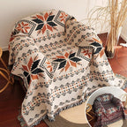 Moroccan Boho Pattern Picnic Mat — material texture close-up