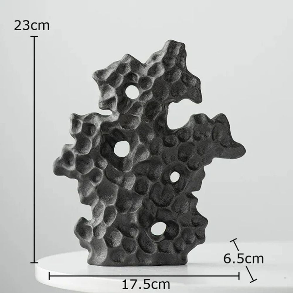 Ceramic Coral Sculpture — alternate angle view