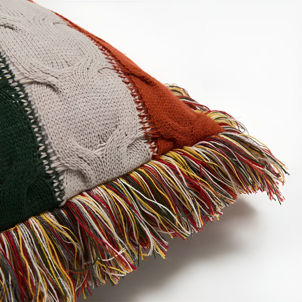 Colourful Radiance Knit Cushion — product close-up