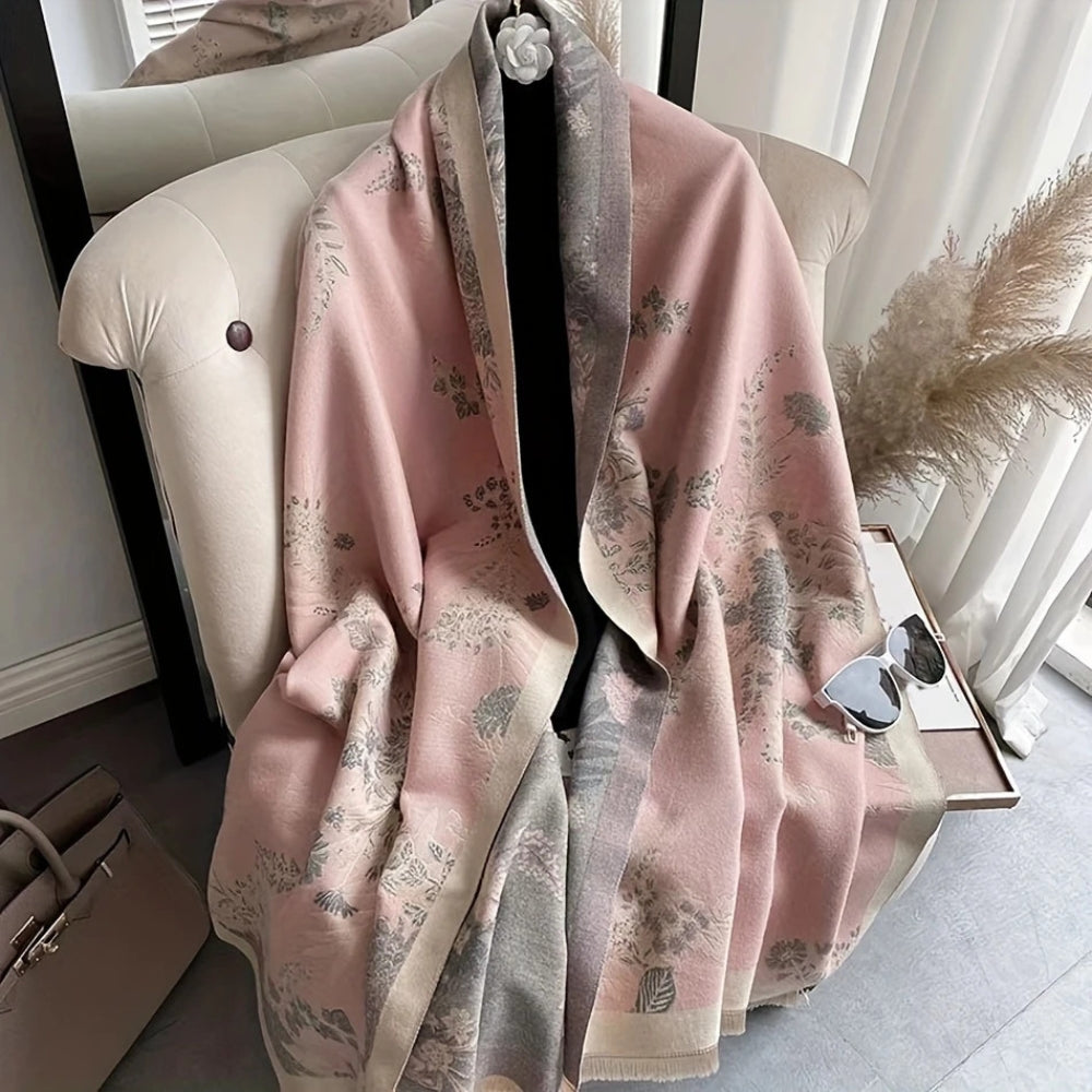 Nuvé Floral Soft Double Sided Scarf — main product photo