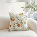 Elegant Plant Patterned Cushion Cover — size and scale reference