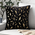 Golden Leaf Velvet Cushion Covers — product close-up