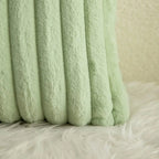 Green Fluffy Cushion Cover — alternate angle view