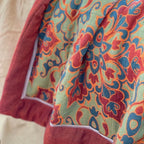 Vivid Heritage Floral Summer Blanket — product in use