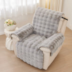 Faux Fur Recliner Sofa Cover — product in use