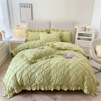 Belle Cotton Plush Ruffle Bedding | 4pcs Set — product feature detail