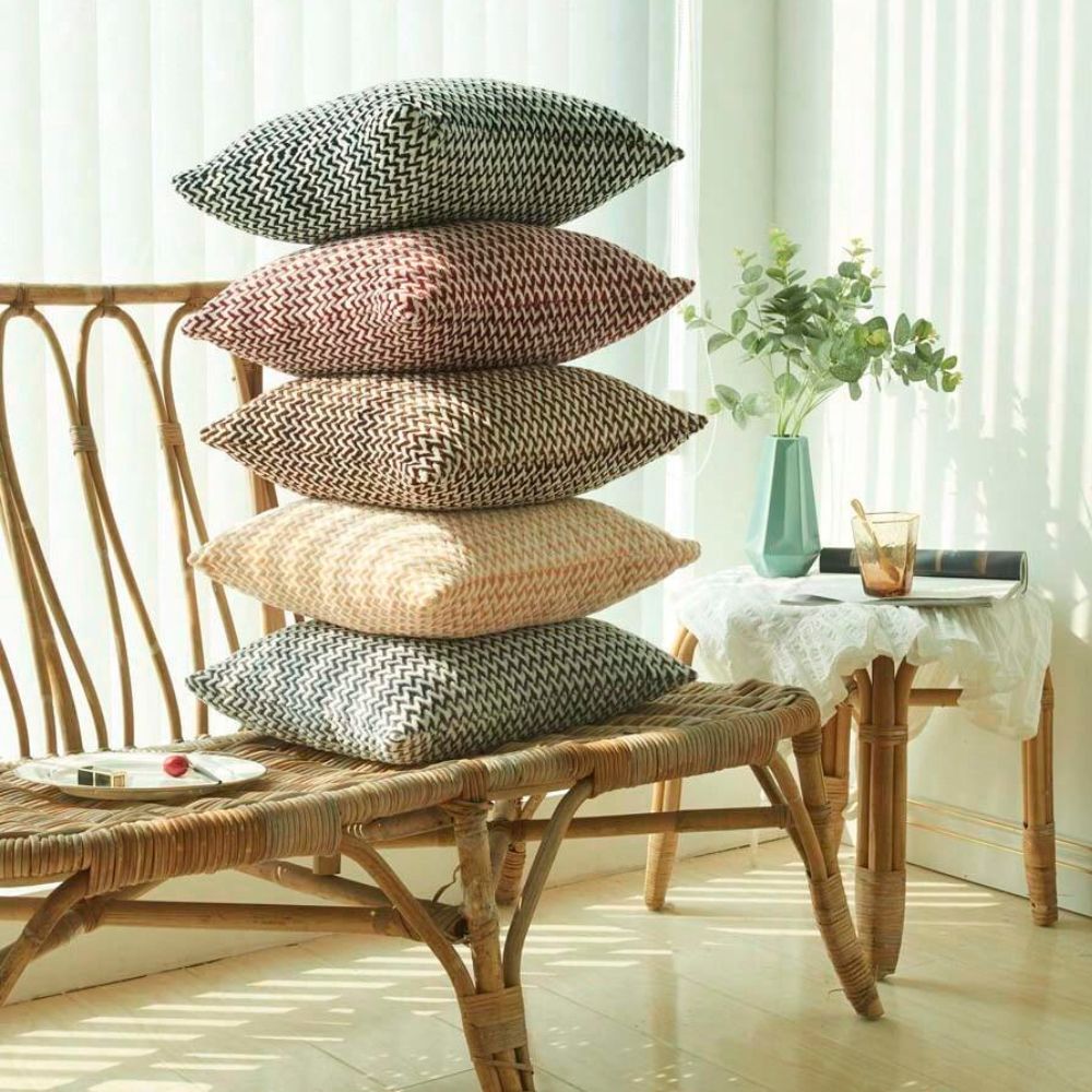 Lush Chevron Cushion Covers — product detail view