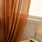 Amber Glow Boho Crochet Curtain — lifestyle shot