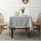 Blossom Weave Elegance Tablecloth — product detail view