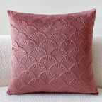 Coastal Velvet Shell Cushion Cover — size and scale reference