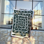 Snake Labyrinth Throw Blanket — product in use